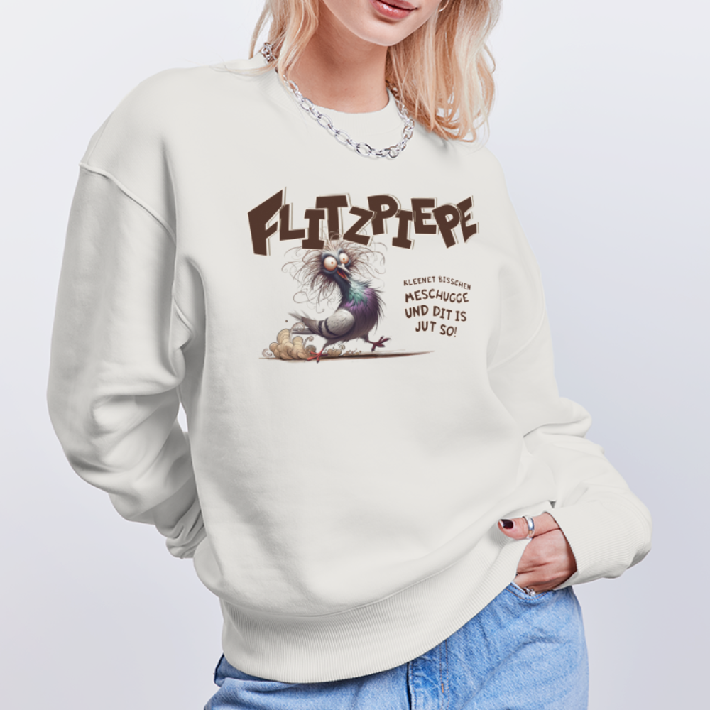 BERLINER FLITZPIEPE - Unisex Oversize Bio Pullover - OFF WHITE