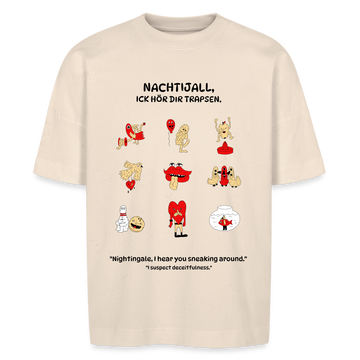 NACHTIJALL-Unisex Oversize Bio-T-Shirt BLASTER - Naturweiß