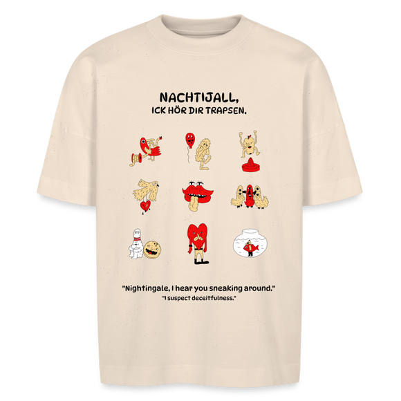 NACHTIJALL-Unisex Oversize Bio-T-Shirt BLASTER - Naturweiß