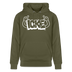 ICKE-Unisex Bio-Hoodie mit Berliner Schnauze - Khaki Grün
