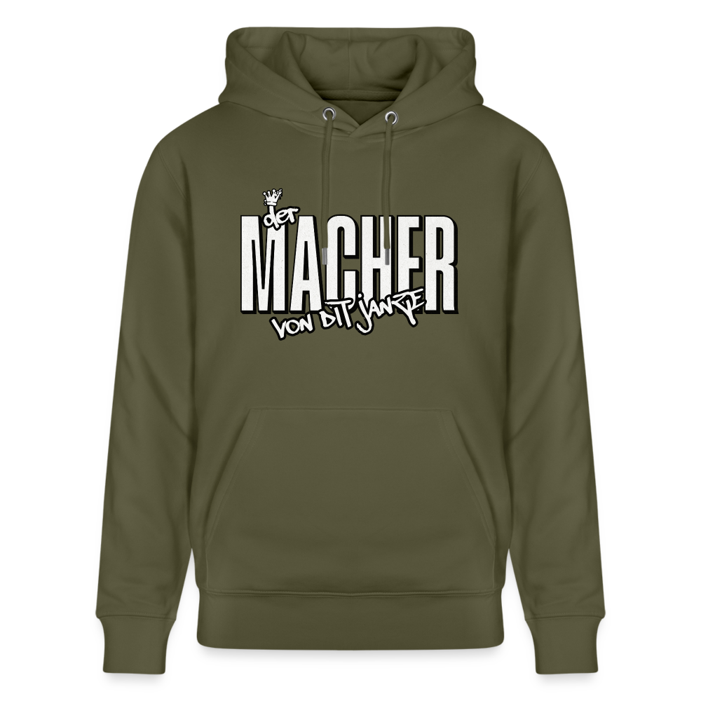 DER MACHER VON DIT JANZE - Unisex Bio-Hoodie - Khaki Grün