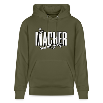 DER MACHER VON DIT JANZE - Unisex Bio-Hoodie - Khaki Grün