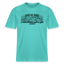 Berliner Spruch-FISIMATENTEN-RELAXED FIT Unisex BIO T-Shirt - Poolblau