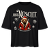 JIBT NÜSCHT IHR FLITZPIEPEN-Frauen Boxy Bio-T-Shirt-Berliner Bär Weihnachten - Schwarz