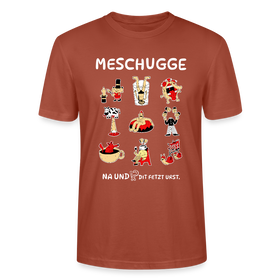 Berliner Verrücktheit-MESCHUGGE-Unisex T-Shirt BIO - Terrakotta