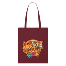 BERLINER RETRO-NÜSCHT MUSS ICK-Bio-Stoffbeutel - Burgunderrot