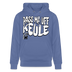 PASS MA UFF KEULE-Unisex Bio-Hoodie II - Blau
