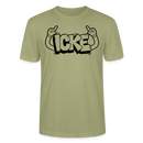 ICKE-Unisex T-Shirt mit echt Berliner Schnauze - Nebelgrün