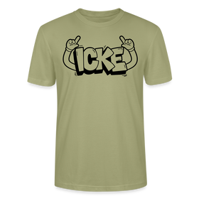 ICKE-Unisex T-Shirt mit echt Berliner Schnauze - Nebelgrün