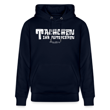 Berliner Begrüssung-TACHCHEN IHR FLITZPIEPEN- Bio-Hoodie - Navy