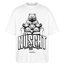 NÜSCHT MUSS ICK-Unisex Oversize Bio-T-Shirt - Weiß