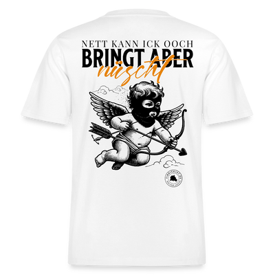 NETT KANN ICK-Berliner Spruch- RELAXED FIT Unisex Organic T-Shirt - Weiß