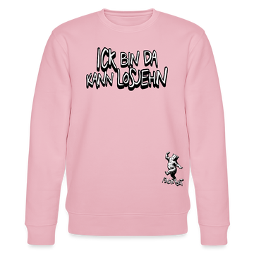ICK BIN DA - Unisex Bio-Sweatshirt - Hellrosa