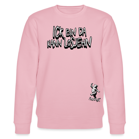 ICK BIN DA - Unisex Bio-Sweatshirt - Hellrosa
