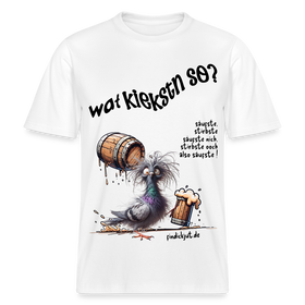 WAT KIEKSTN SO? - Relaxed Fit Unisex Bio-T-Shirt - Weiß