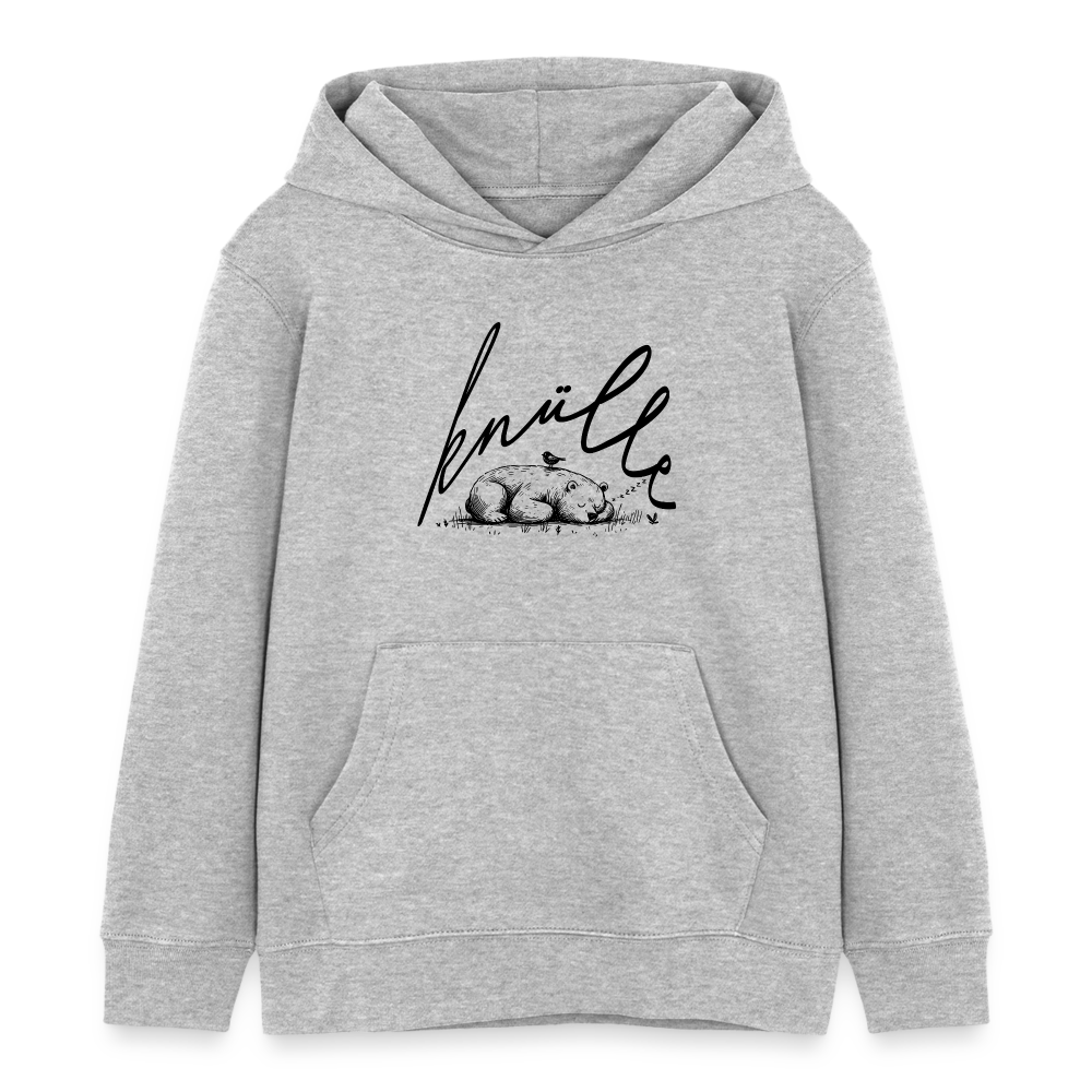 KNÜLLE - Kinder Bio-Hoodie - Grau meliert