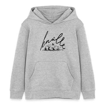 KNÜLLE - Kinder Bio-Hoodie - Grau meliert