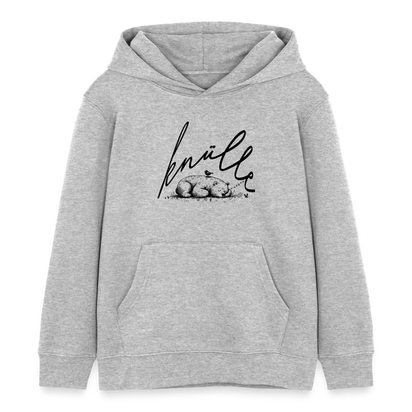 KNÜLLE - Kinder Bio-Hoodie - Grau meliert