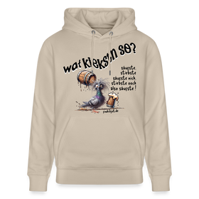 WAT KIEKSTN SO - Unisex Bio-Hoodie - Beige