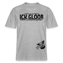 ICK GLOOB MEEN SCHWEIN PFEIFT-Relaxed Fit Unisex Bio-T-Shirt - Grau meliert