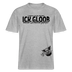 ICK GLOOB MEEN SCHWEIN PFEIFT-Relaxed Fit Unisex Bio-T-Shirt - Grau meliert