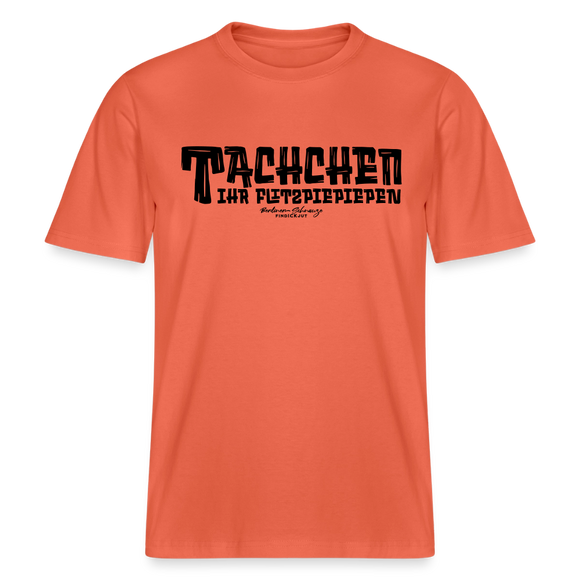 Berliner Begrüssung-TACHCHEN IHR FLITZPIEPEN- RELAXED FIT Unisex Organic T-Shirt - Hellrot