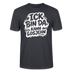 Berlin Shirt-Unisex BIO T-Shirt- ICK BIN DA, KANN LOSJEHN - Dunkles Graublau