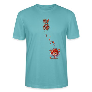 ICK LIEBE DIR-Unisex T-Shirt BIO - Pastelltürkis