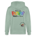 LIEBE IS BUNT-Unisex Bio-Kapuzenjacke - Helles Graugrün