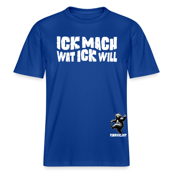 ICK MACH WAT ICK WILL- Relaxed Fit Unisex Bio-T-Shirt - Dunkelblau