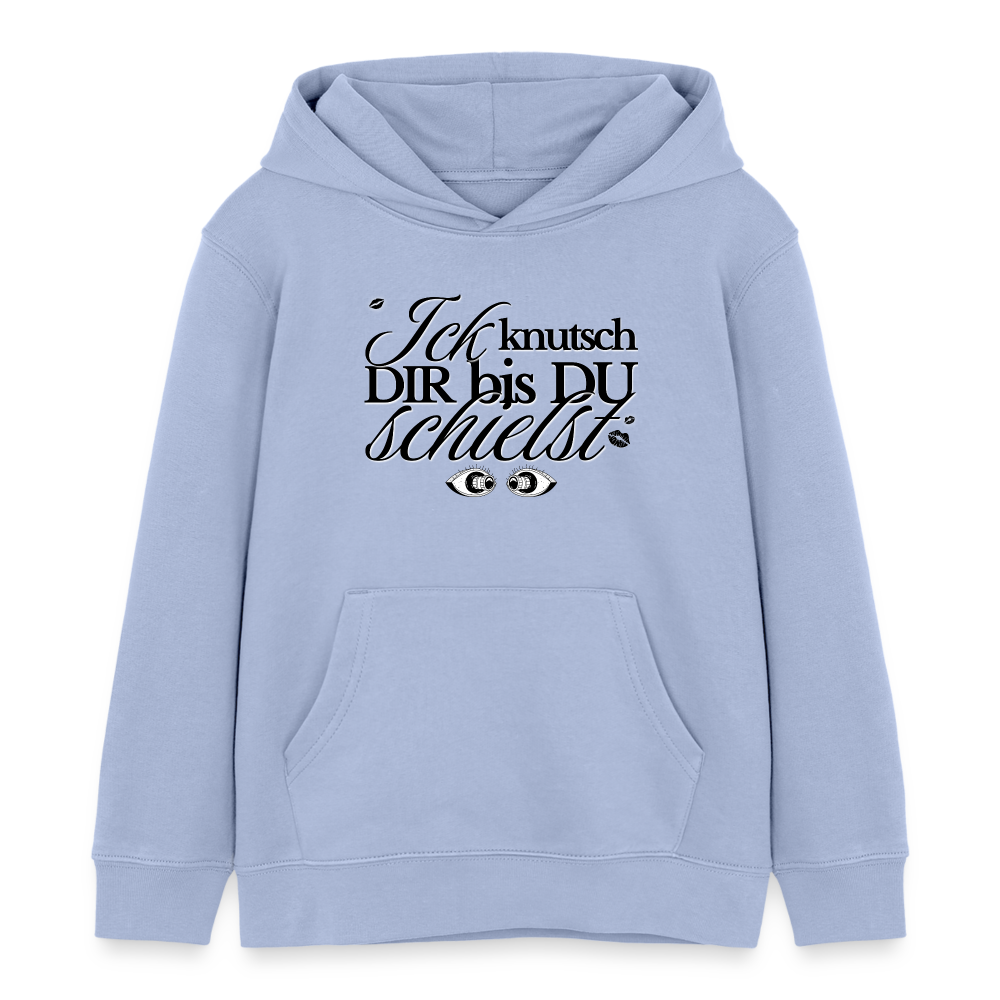 ICK KNUTSCH DIR - Kinder Bio-Hoodie - Sky