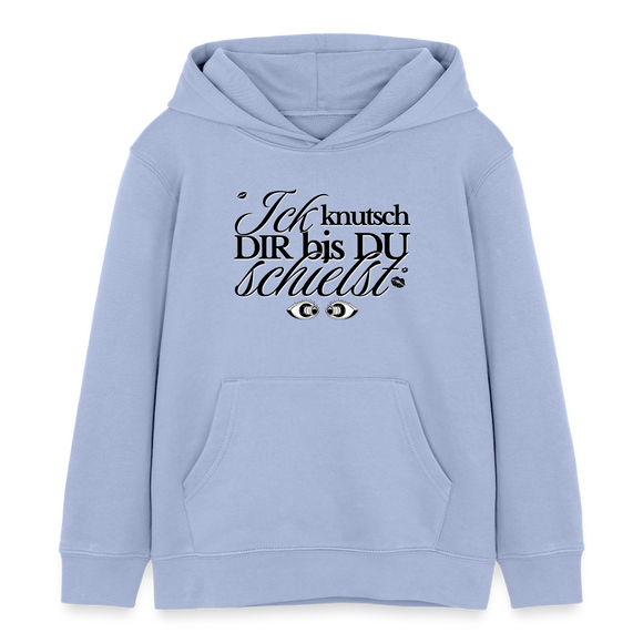 ICK KNUTSCH DIR - Kinder Bio-Hoodie - Sky