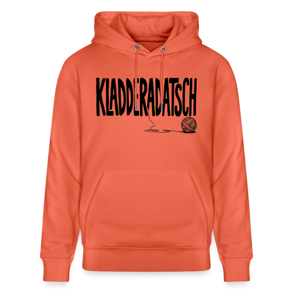 KLADDERADATSCH-Unisex Bio-Hoodie mit Berliner Schnauze - Hellrot