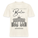 BERLIN Souvenir-Relaxed Fit Unisex Bio-T-Shirt - Naturweiß 