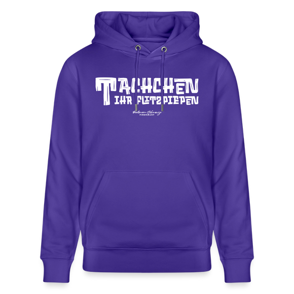 Berliner Begrüssung-TACHCHEN IHR FLITZPIEPEN- Bio-Hoodie - Purple Love 