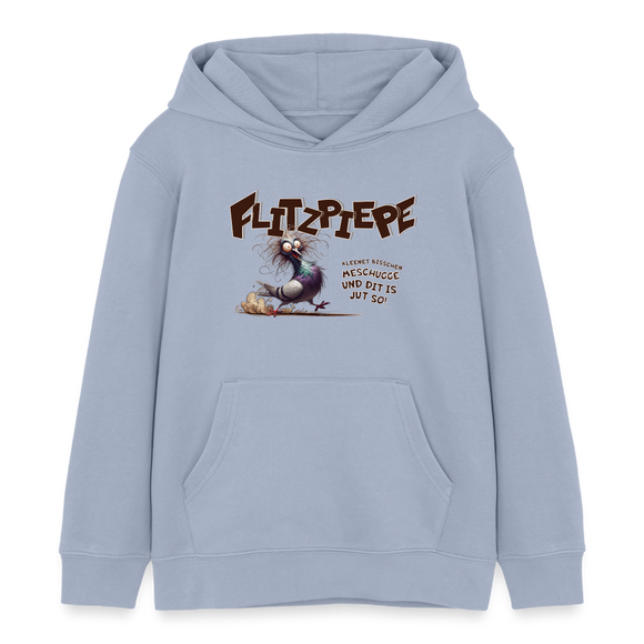 BERLINER FLITZPIEPE-Kinder Bio-Hoodie - Lavendel-Violett