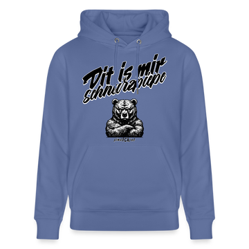 Dit is mir SCHNURZPIEPE-Unisex Bio-Hoodie BIO - Blau
