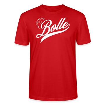 ICK FREU MA WIE BOLLE-Unisex T-Shirt BIO - Rot