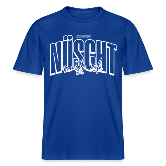 Berlin Shirt mit Schnauze-NÜSCHT-Relaxed Fit Unisex Bio - Dunkelblau