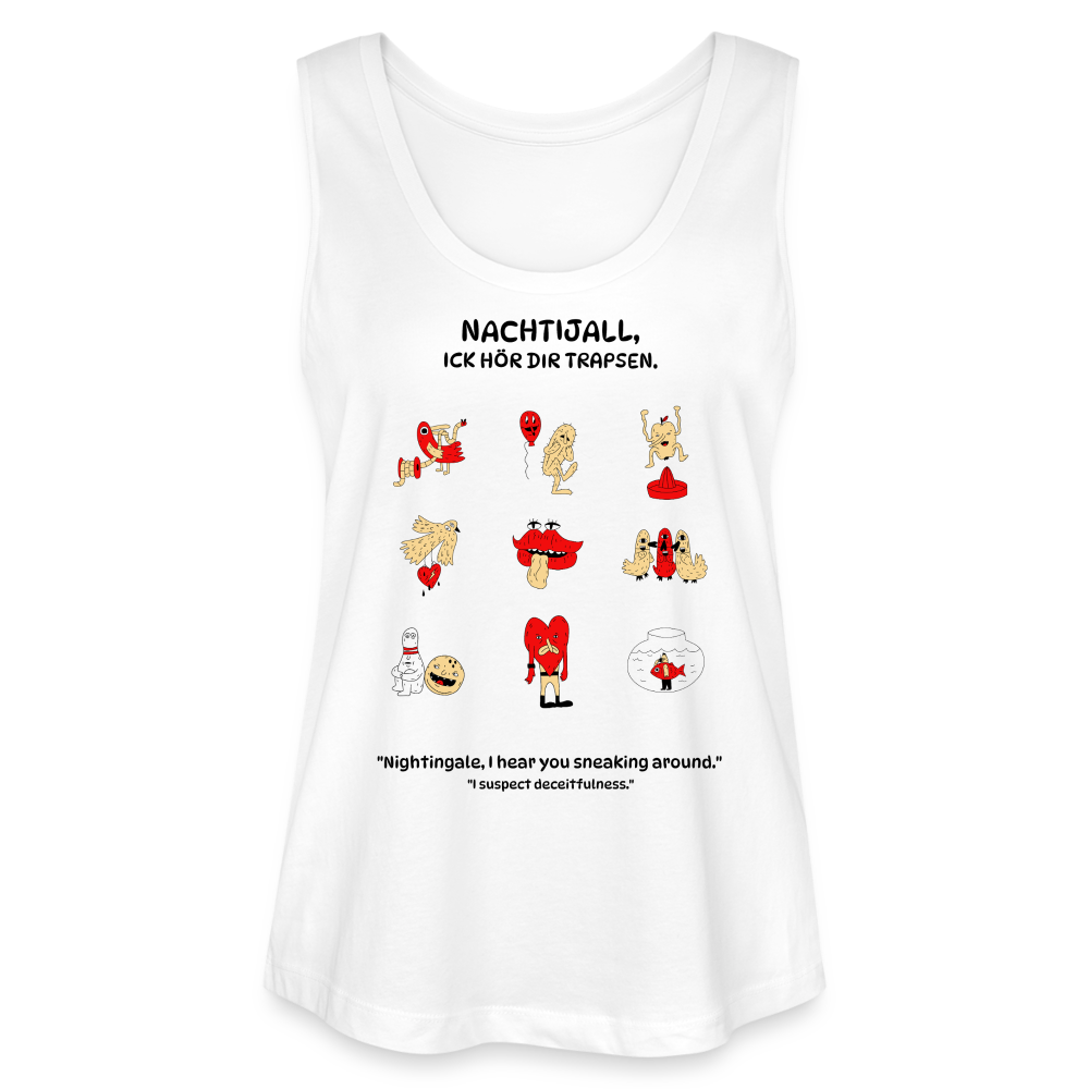 NACHTIJALL-Frauen Bio Tank Top - Weiß