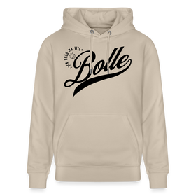 ICK FREU MA WIE BOLLE-Unisex Bio-Hoodie - Beige
