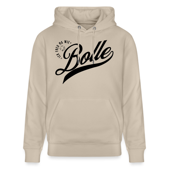 ICK FREU MA WIE BOLLE-Unisex Bio-Hoodie - Beige