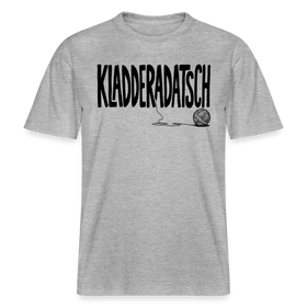 Dit Berliner Chaos Shirt-KLADDERADATSCH- RELAXED FIT Unisex Organic T-Shirt - Grau meliert