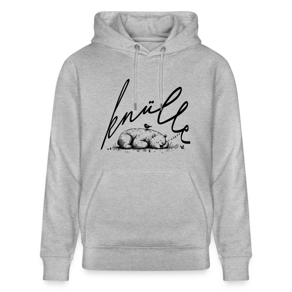 KNÜLLE - Unisex Bio-Hoodie - Grau meliert