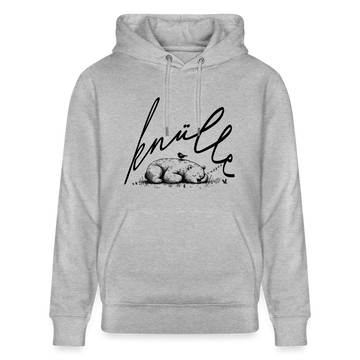 KNÜLLE - Unisex Bio-Hoodie - Grau meliert