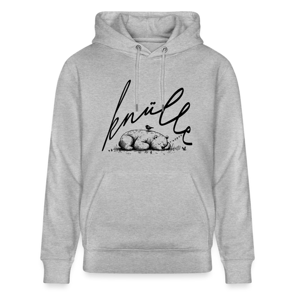 KNÜLLE - Unisex Bio-Hoodie - Grau meliert