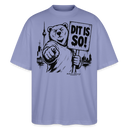 Berlin Souvenir-DIT IS SO!-Oversized Unisex Bio T-Shirt mit Berliner Bär - Violett