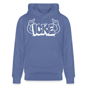 ICKE-Unisex Bio-Hoodie mit Berliner Schnauze - Blau