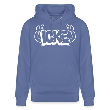 ICKE-Unisex Bio-Hoodie mit Berliner Schnauze - Blau