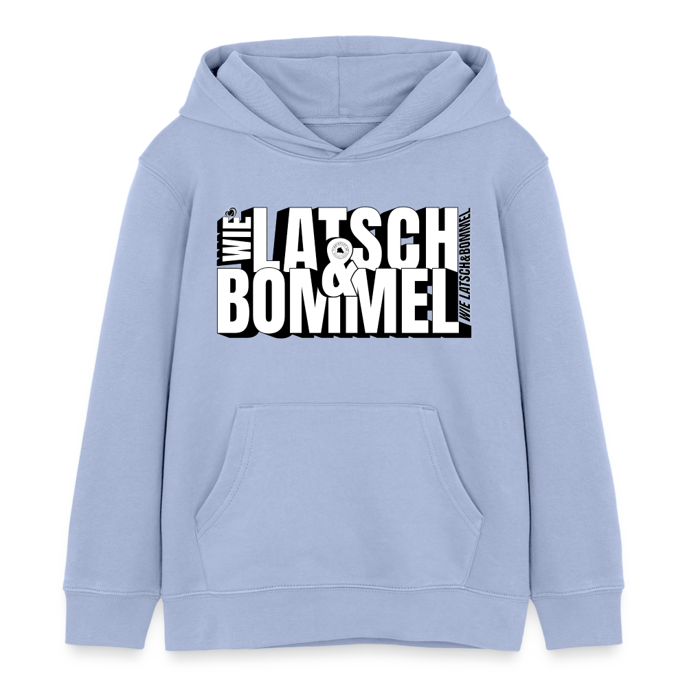 WIE LATSCH UND BOMMEL - Kinder Bio-Hoodie - Sky